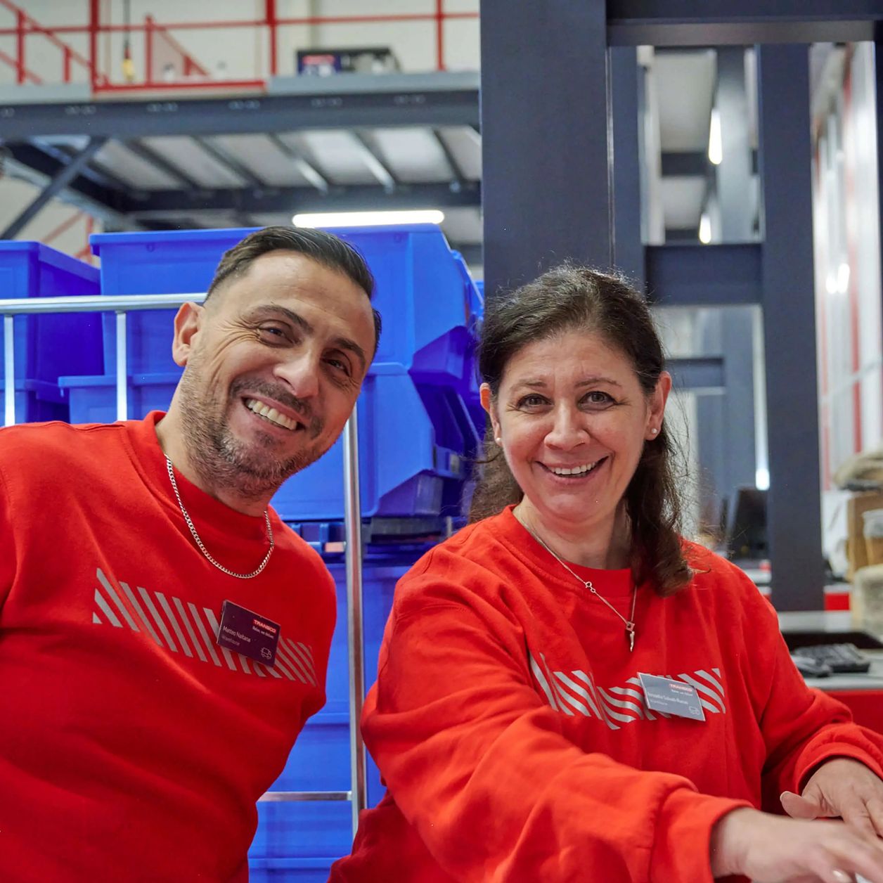 Fulfillment Mitarbeitende Transco an Autostore Port