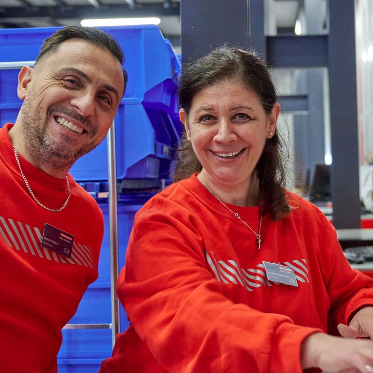 Fulfillment Mitarbeitende Transco an Autostore Port